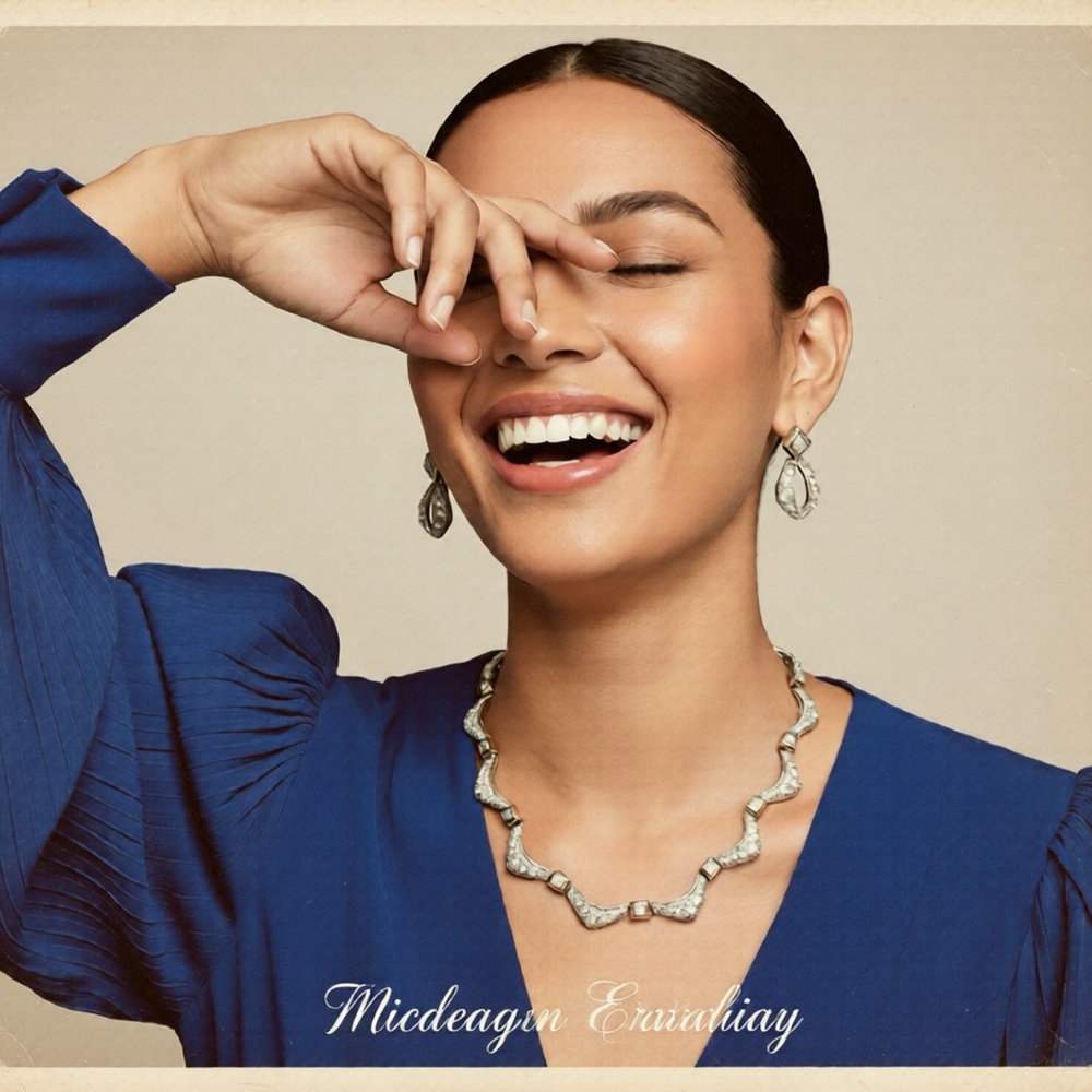 Sparkling Silver Necklace and Earring Set